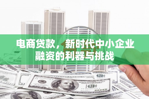 彭山电商贷款，新时代中小企业融资的利器与挑战