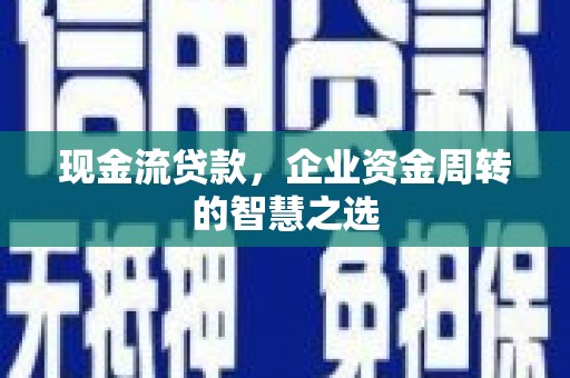 彭山现金流贷款，企业资金周转的智慧之选