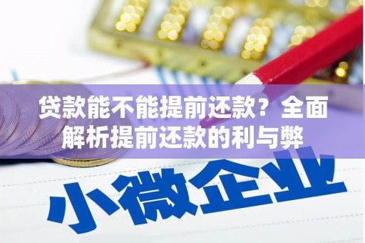 彭山贷款能不能提前还款？全面解析提前还款的利与弊