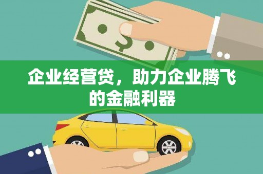 彭山企业经营贷，助力企业腾飞的金融利器