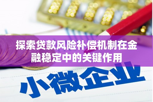 彭山探索贷款风险补偿机制在金融稳定中的关键作用