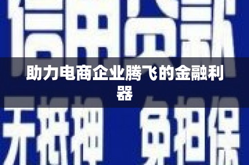 彭山助力电商企业腾飞的金融利器